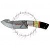 Rebel Wolf Extra Large Guthook Hunting Damascus Steel 1095 HC Knife